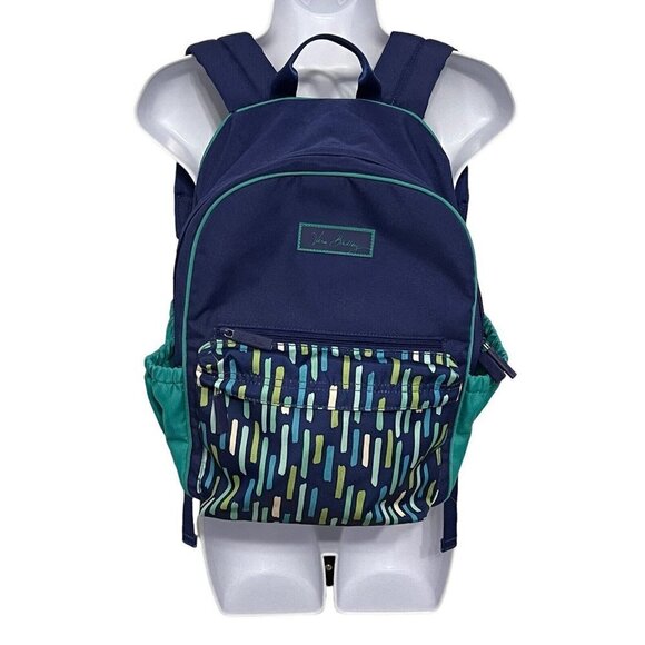 VERA BRADLEY Katalina Showers Backpack In Blue/Green - Picture 1 of 11